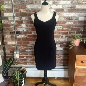Vintage Santa Fe Little Black Dress Sleeveless Size 8